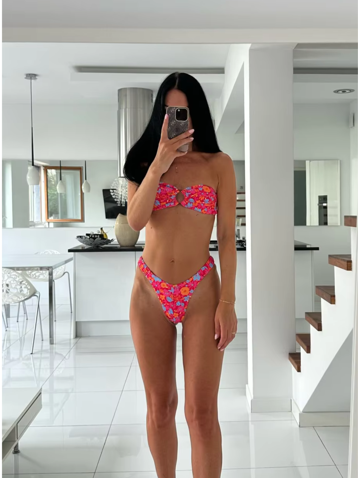 Hibiscus Bandeau Bikini Set