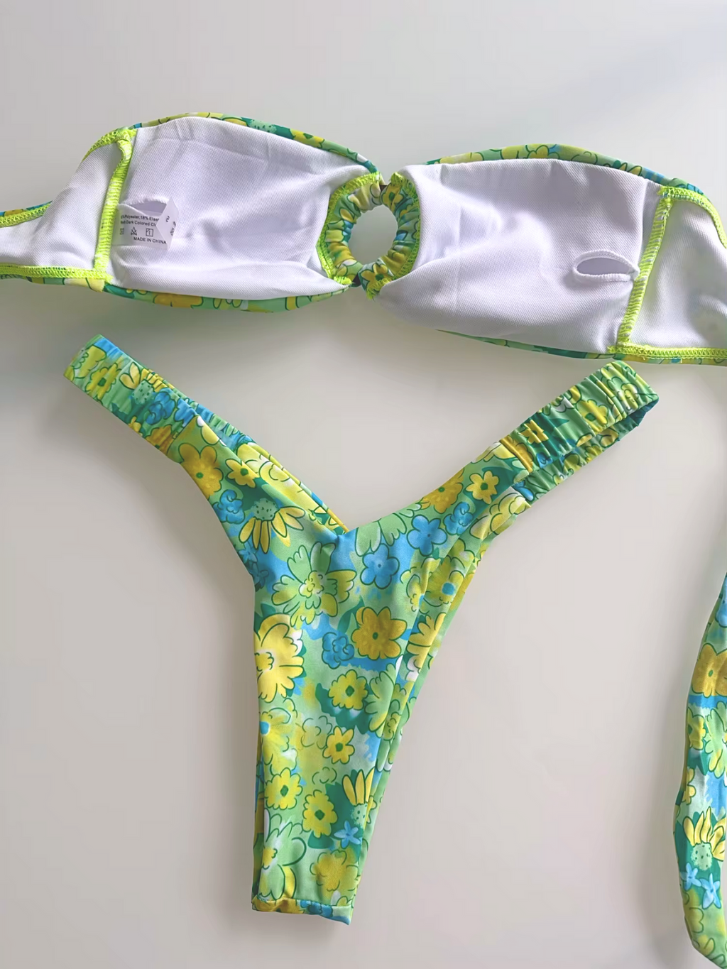 Hibiscus Bandeau Bikini Set