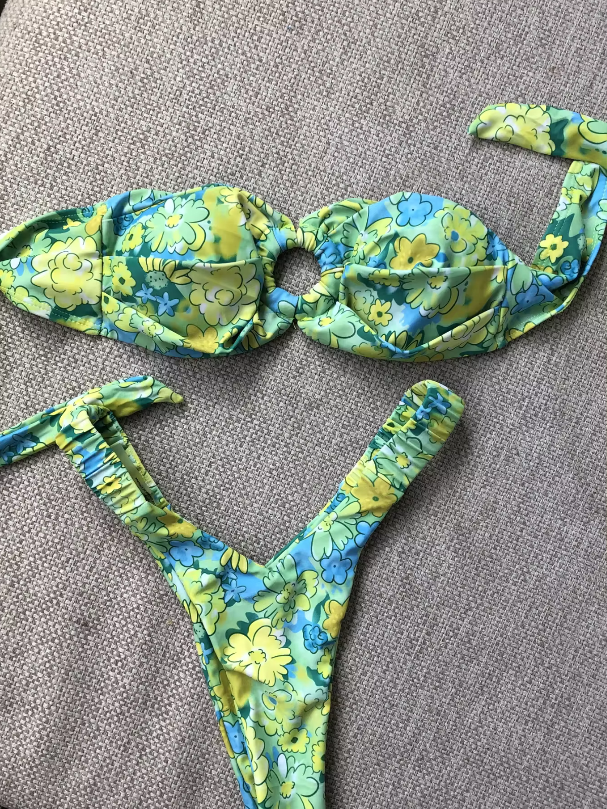 Hibiscus Bandeau Bikini Set